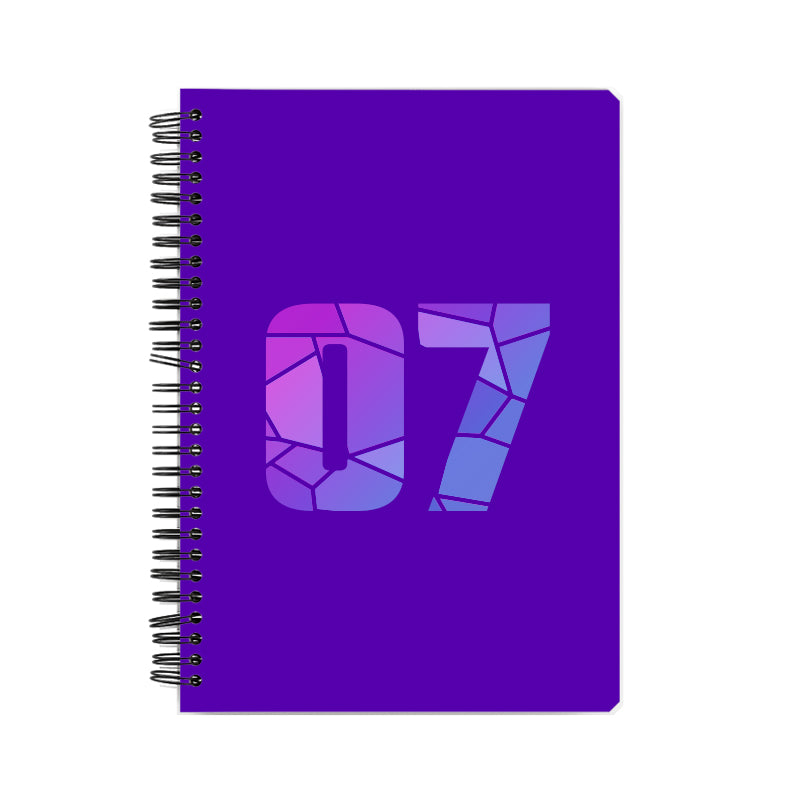 07 Number Notebook (Purple)