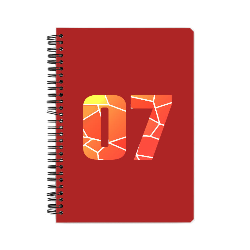 07 Number Notebook (Red)