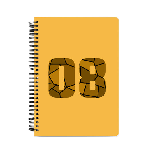 08 Number Notebook (Golden Yellow)