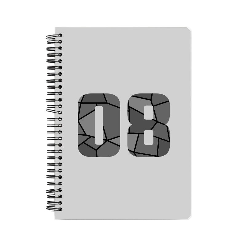 08 Number Notebook (Melange Grey)