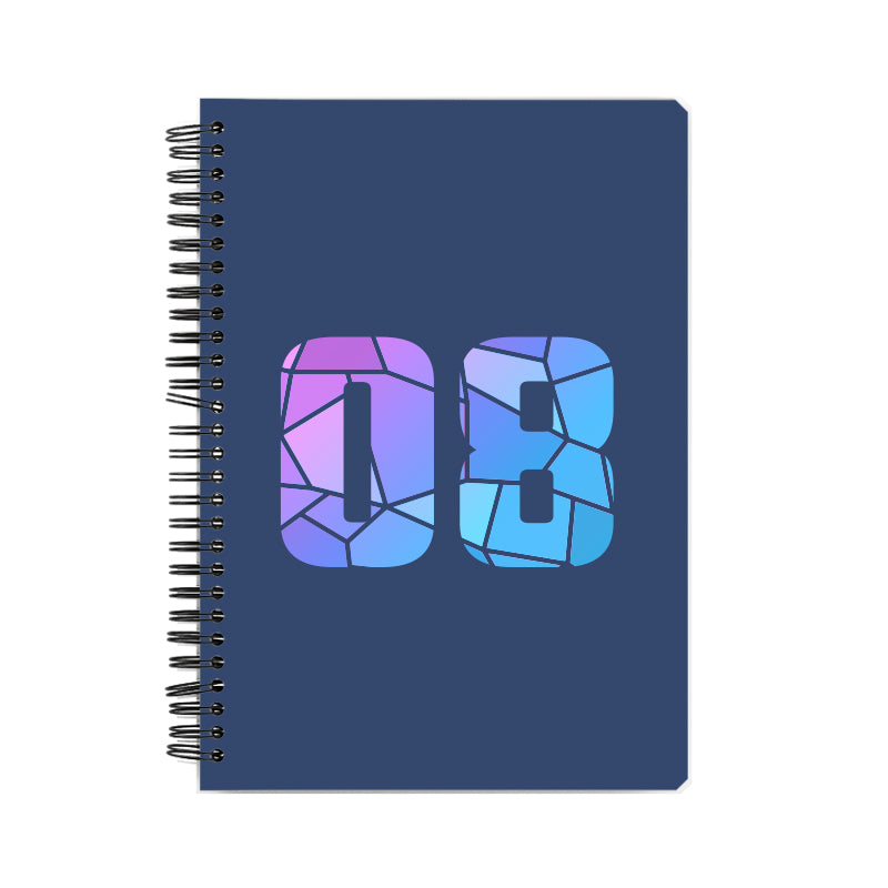 08 Number Notebook (Navy Blue)