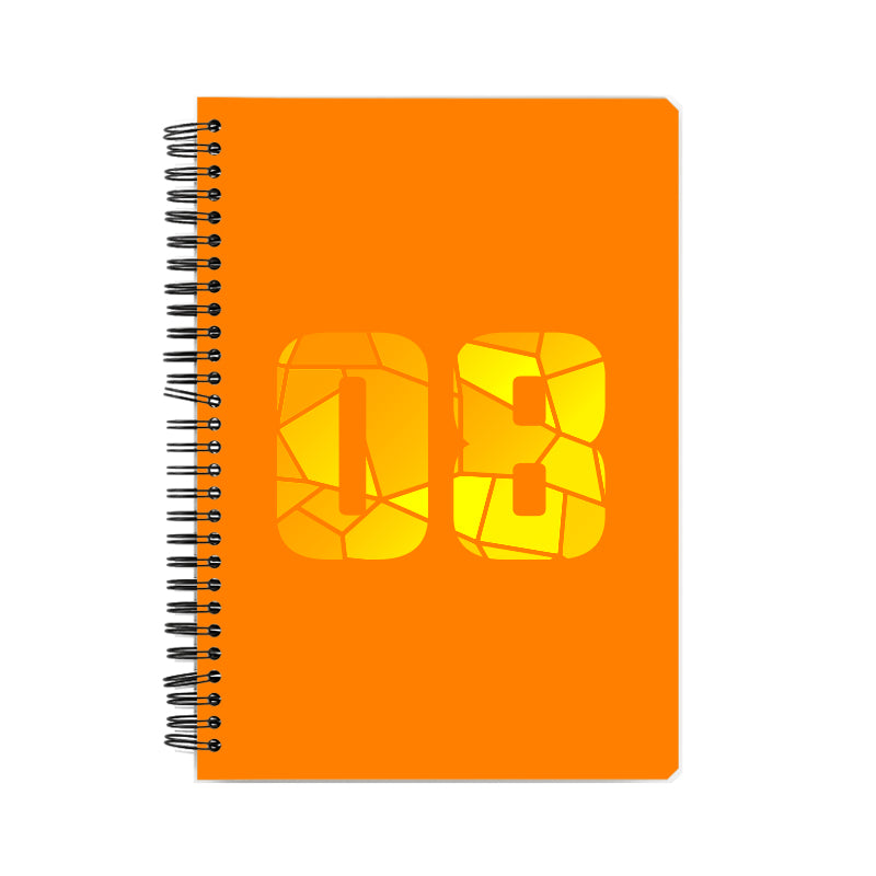 08 Number Notebook (Orange)