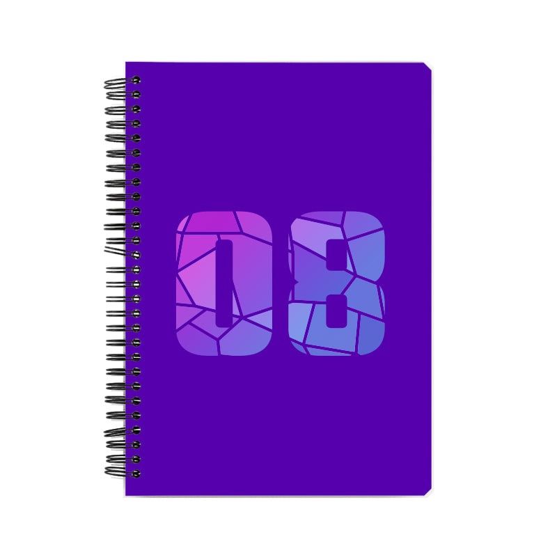 08 Number Notebook (Purple)