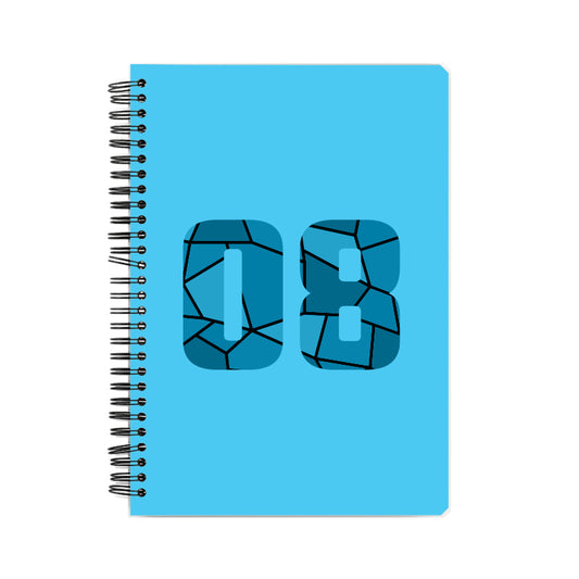 08 Number Notebook (Sky Blue)