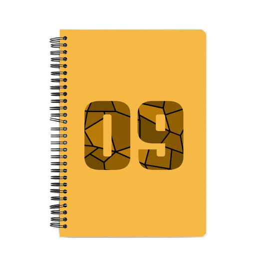 09 Number Notebook (Golden Yellow)