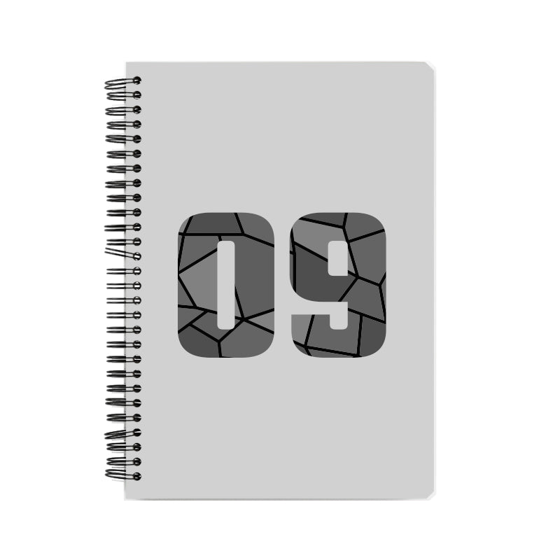 09 Number Notebook (Melange Grey)