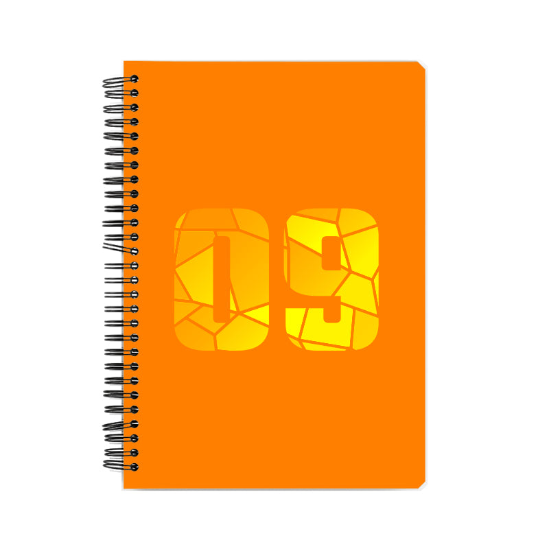 09 Number Notebook (Orange)