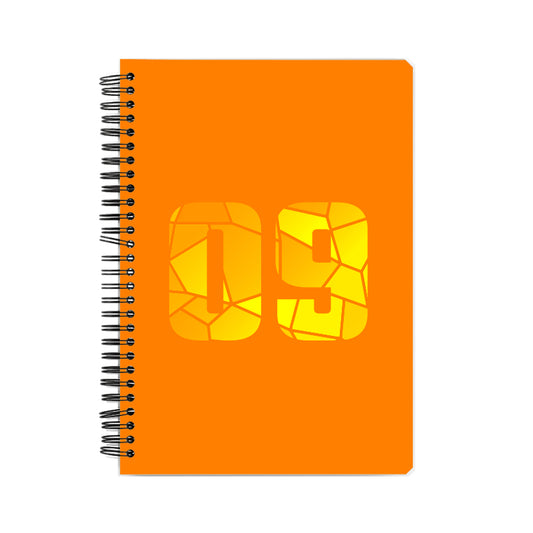 09 Number Notebook (Orange)