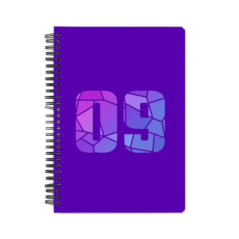 09 Number Notebook (Purple)