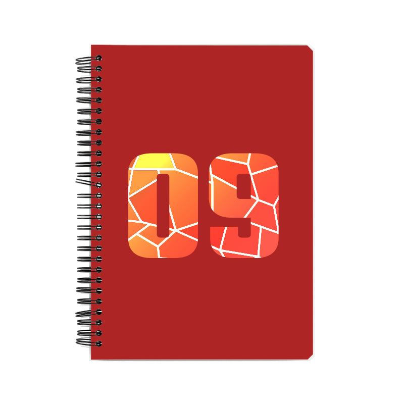 09 Number Notebook (Red)