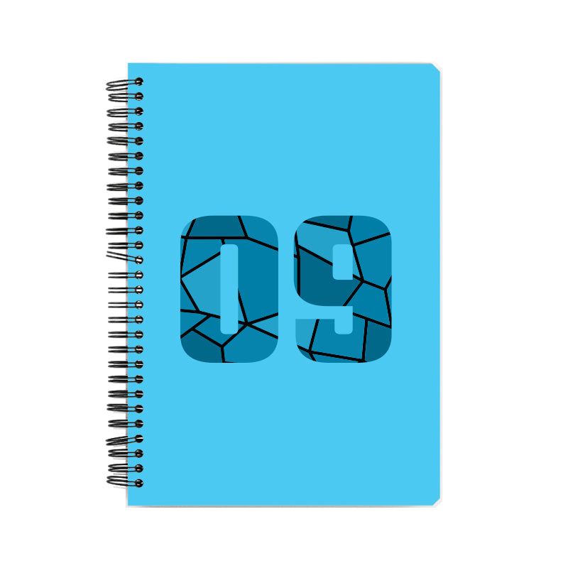 09 Number Notebook (Sky Blue)