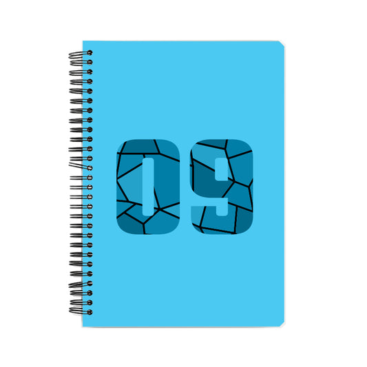 09 Number Notebook (Sky Blue)