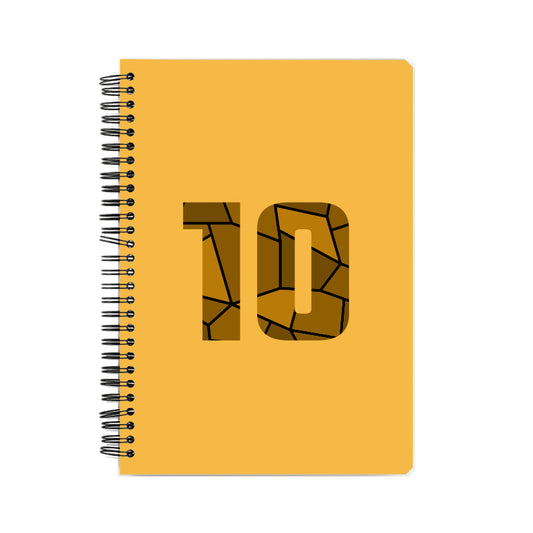 10 Number Notebook (Golden Yellow)