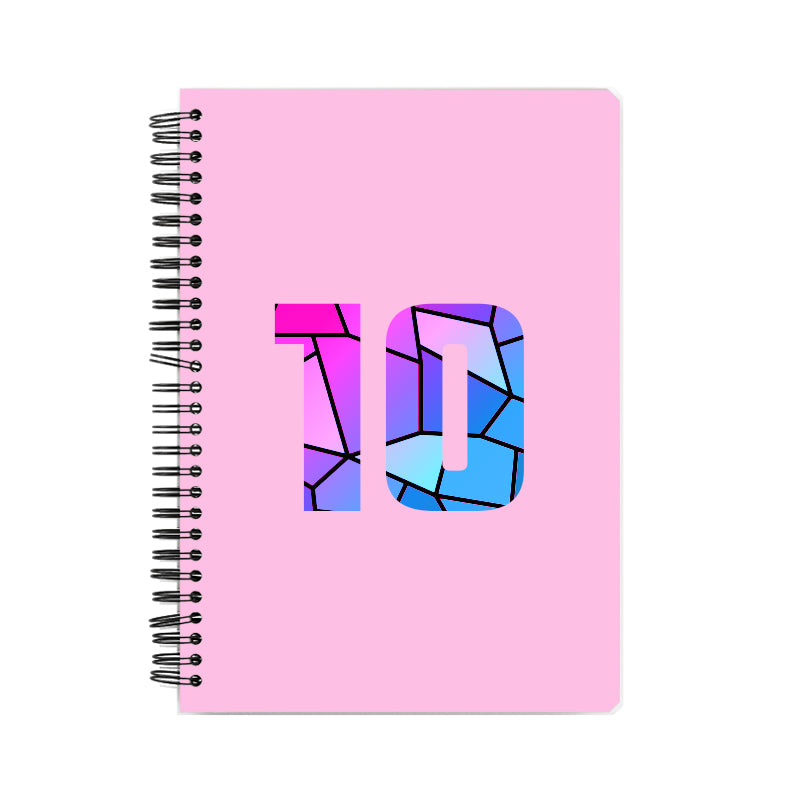 10 Number Notebook (Light Pink)