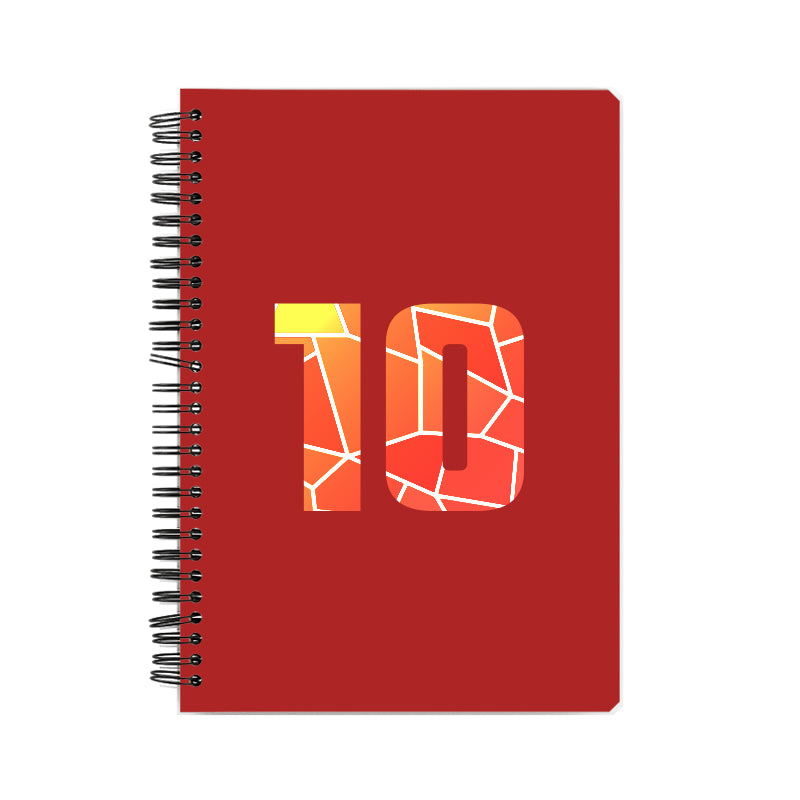 10 Number Notebook (Red)