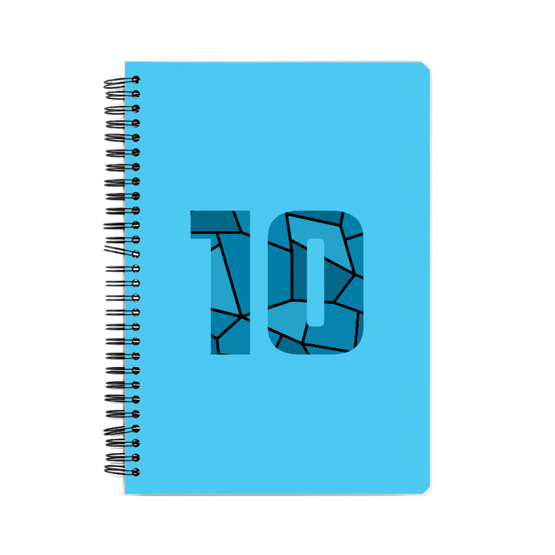 10 Number Notebook (Sky Blue)