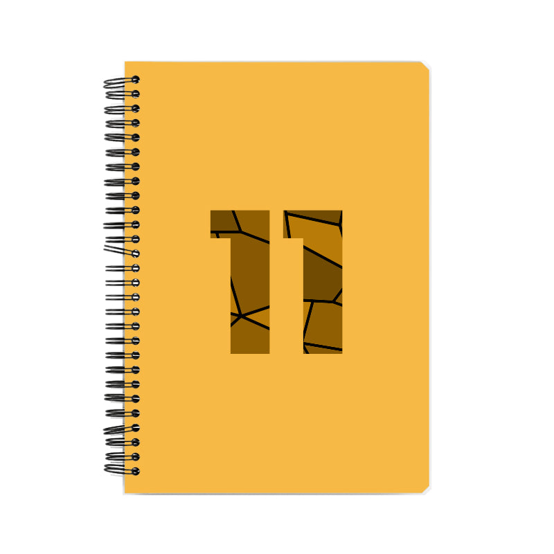 11 Number Notebook (Golden Yellow)