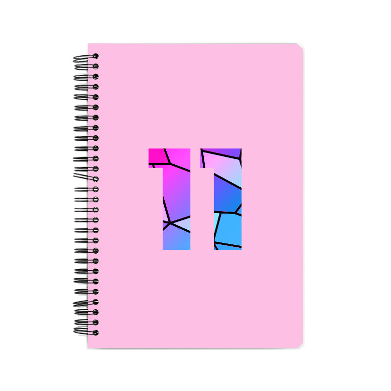 11 Number Notebook (Light Pink)