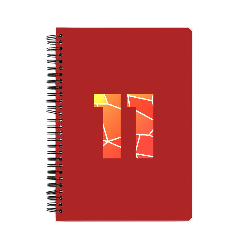 11 Number Notebook (Red)