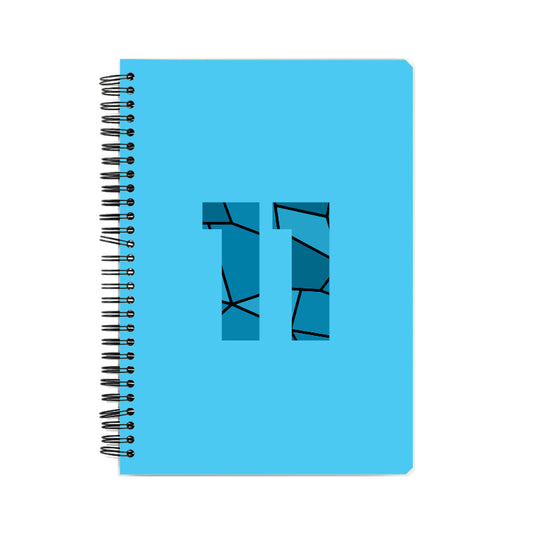 11 Number Notebook (Sky Blue)