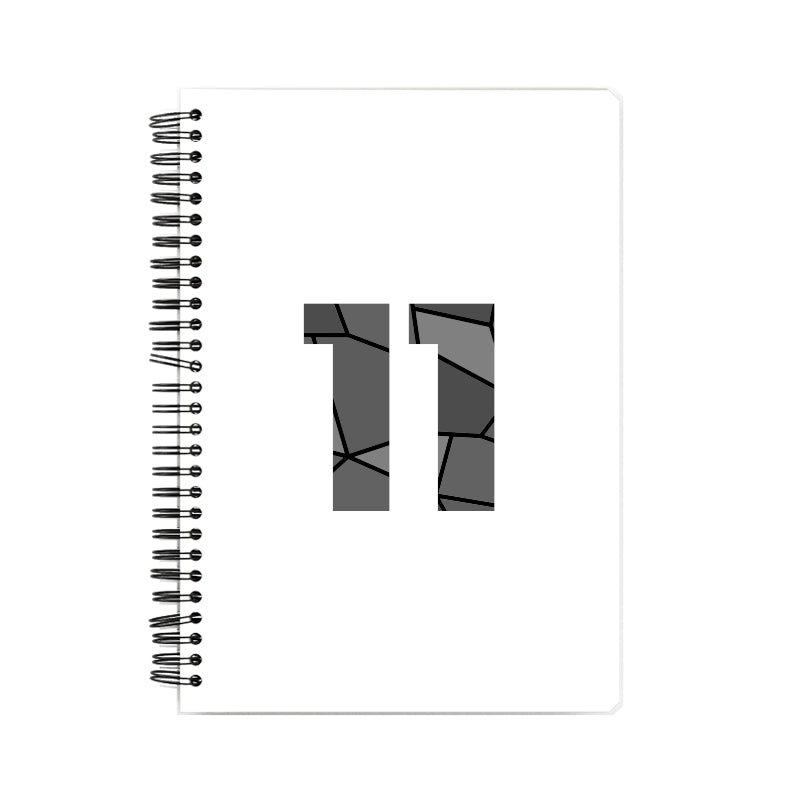 11 Number Notebook (White)