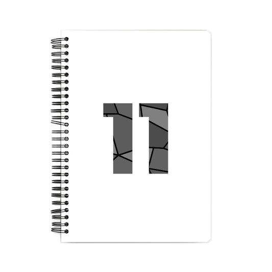 11 Number Notebook (White)