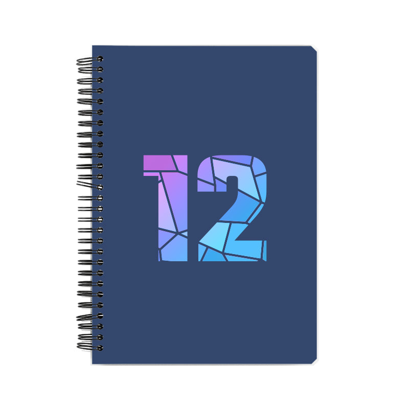 12 Number Notebook (Navy Blue)