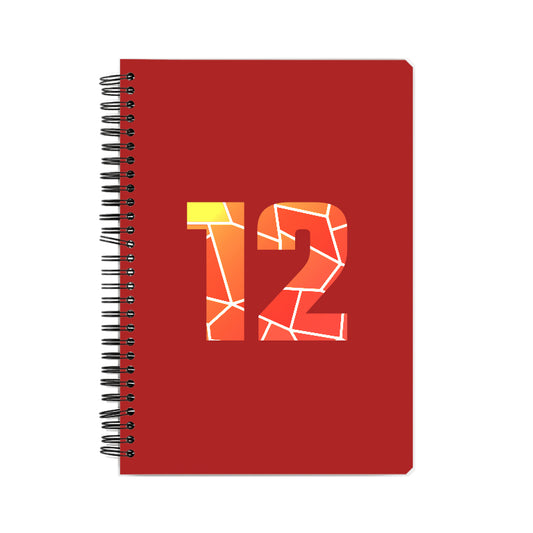 12 Number Notebook (Red)