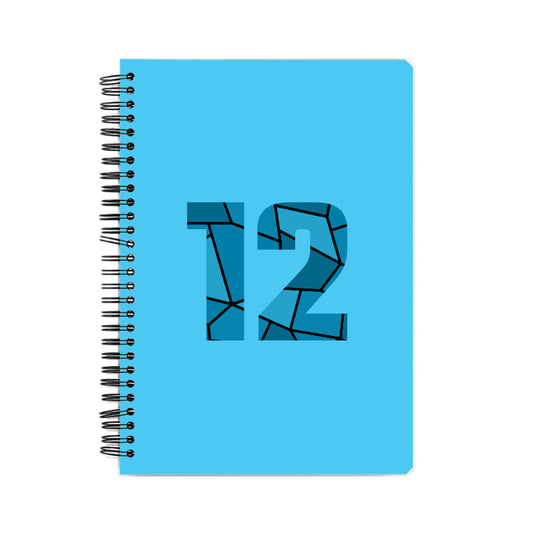 12 Number Notebook (Sky Blue)