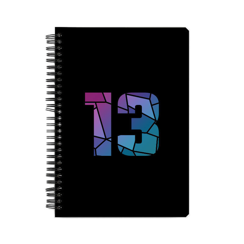 13 Number Notebook (Black)