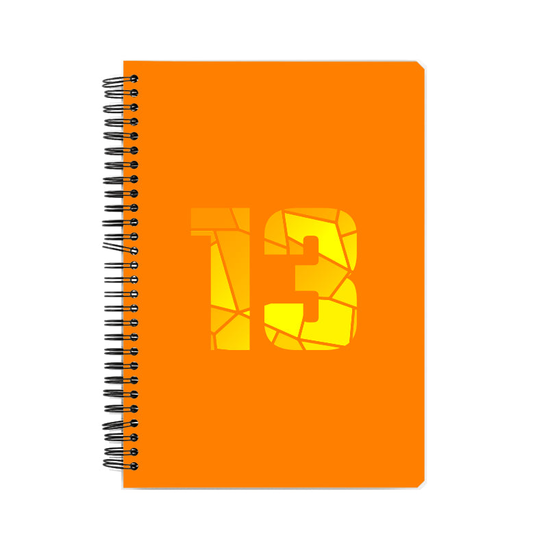 13 Number Notebook (Orange)