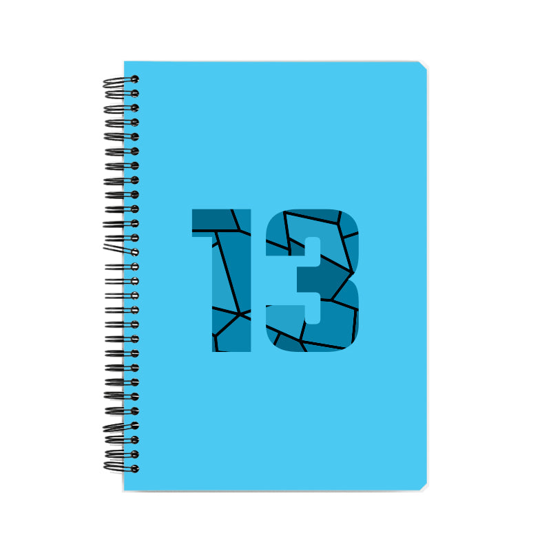 13 Number Notebook (Sky Blue)