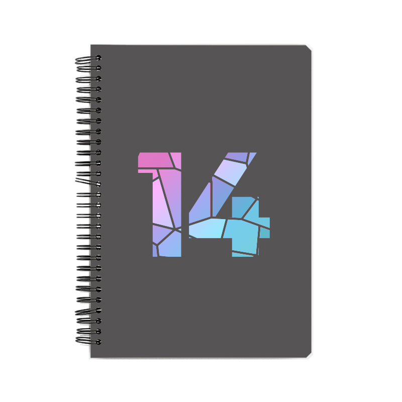 14 Number Notebook (Charcoal Grey)