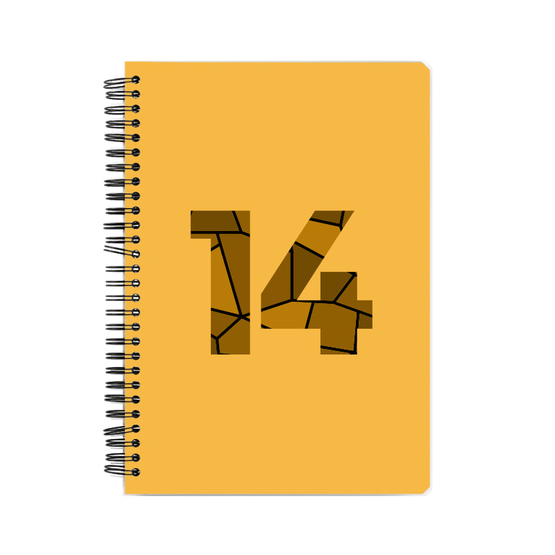 14 Number Notebook (Golden Yellow)