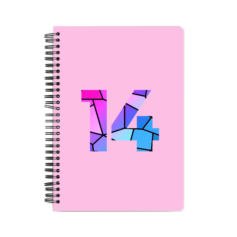 14 Number Notebook (Light Pink)