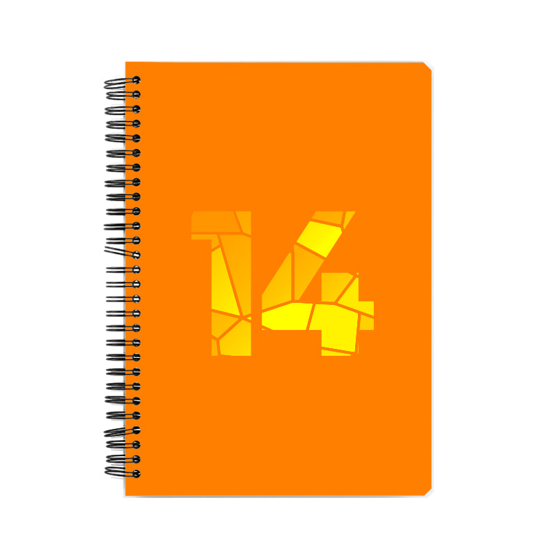 14 Number Notebook (Orange)