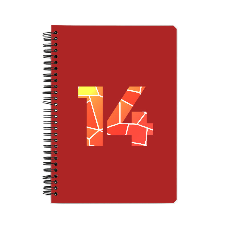 14 Number Notebook (Red)