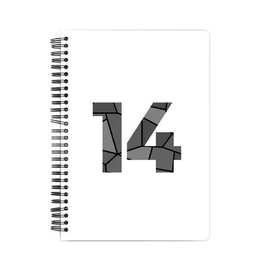 14 Number Notebook (White)