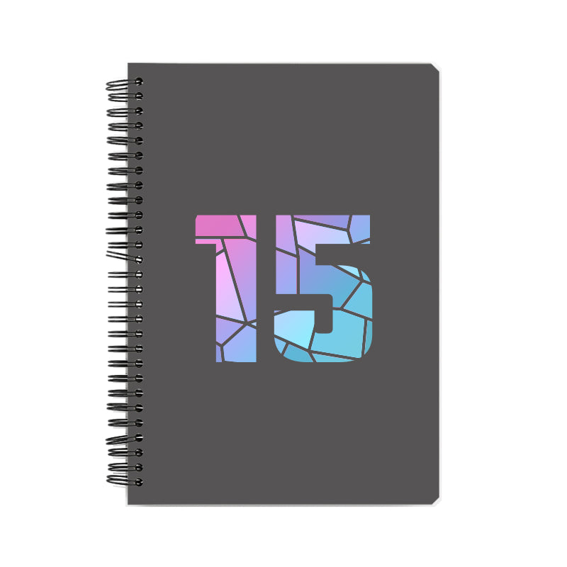 15 Number Notebook (Charcoal Grey)