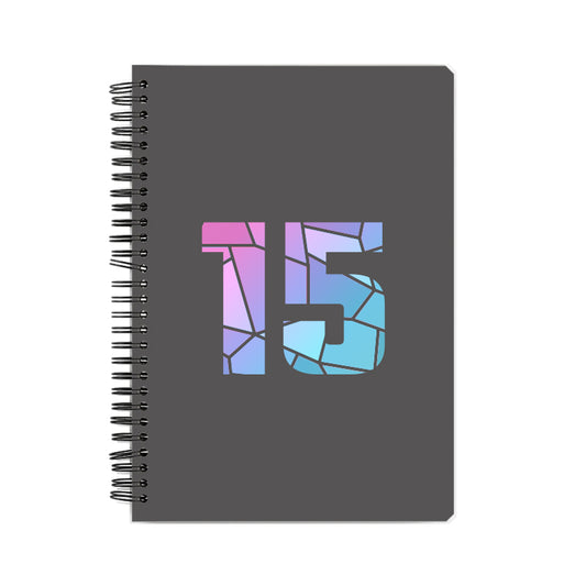 15 Number Notebook (Charcoal Grey)