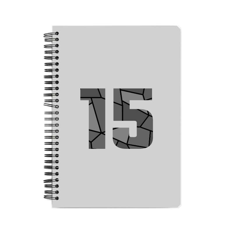 15 Number Notebook (Melange Grey)