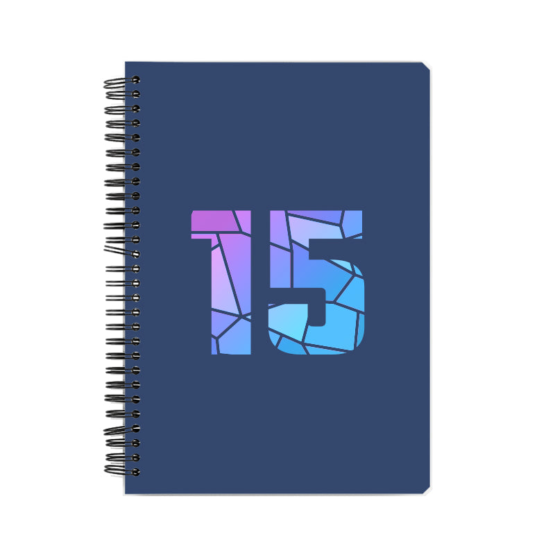 15 Number Notebook (Navy Blue)