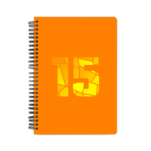 15 Number Notebook (Orange)