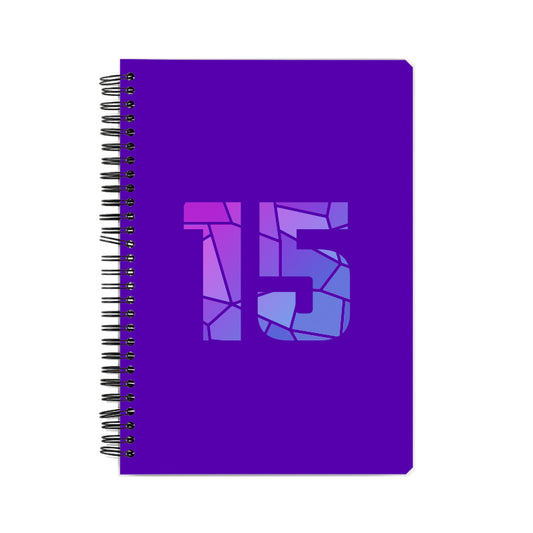 15 Number Notebook (Purple)