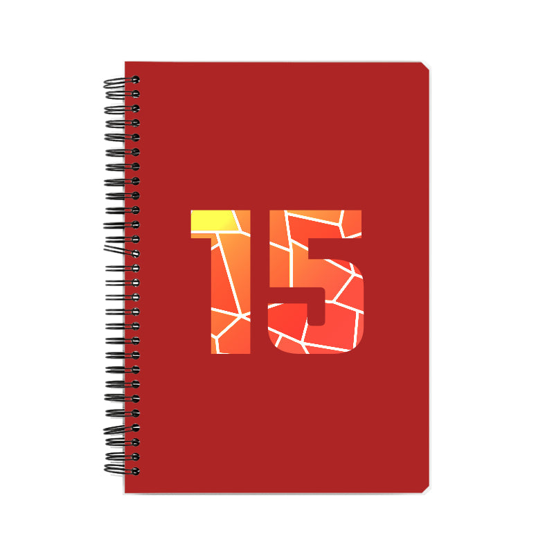 15 Number Notebook (Red)