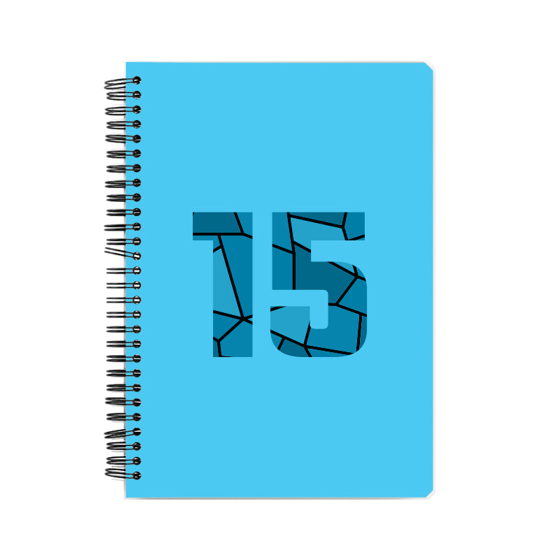 15 Number Notebook (Sky Blue)