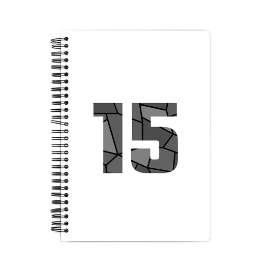 15 Number Notebook (White)