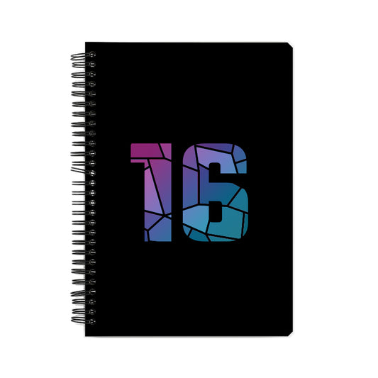 16 Number Notebook (Black)