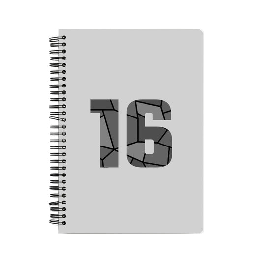 16 Number Notebook (Melange Grey)