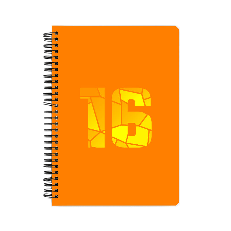 16 Number Notebook (Orange)